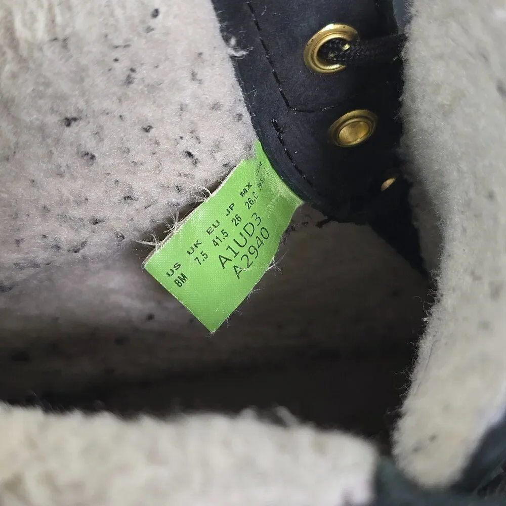 Timberland xChampion Collab Boots Black Gold 6” Shearling Streetwear 8M